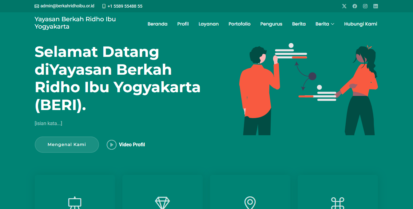 Website Yayasan Berkah Ridho Ibu